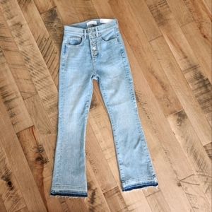 NWT Loft High Rise Button Front Jeans 24 / 00